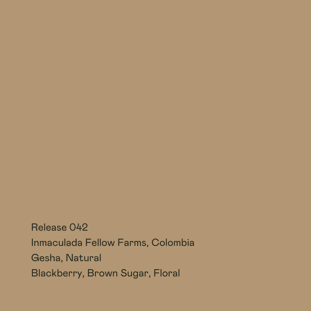 Special Guests - Release 042 - Inmaculada Fellow Farms - Gesha Natural